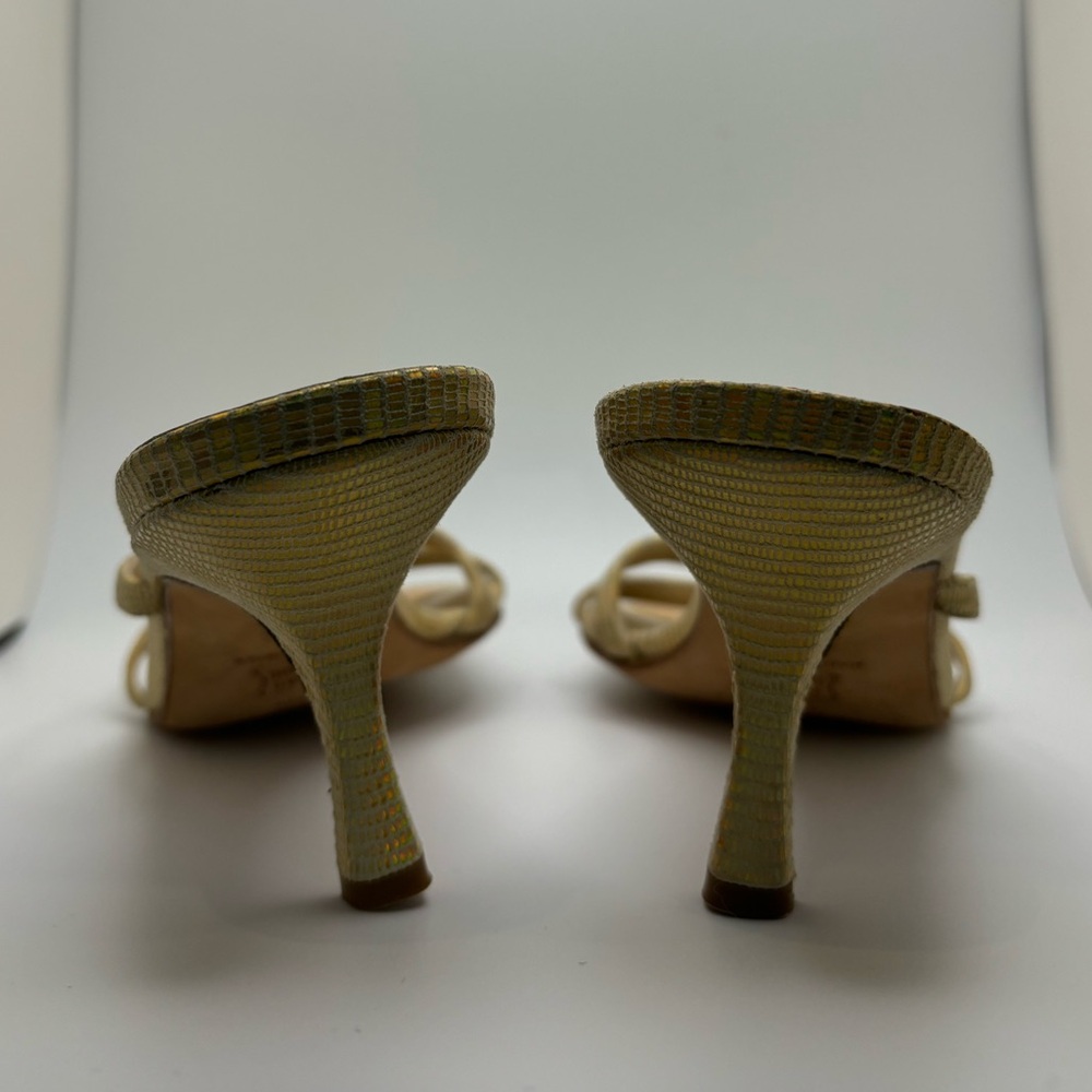 Jimmy Choo Gold Strappy Heels - Picture 10 of 16